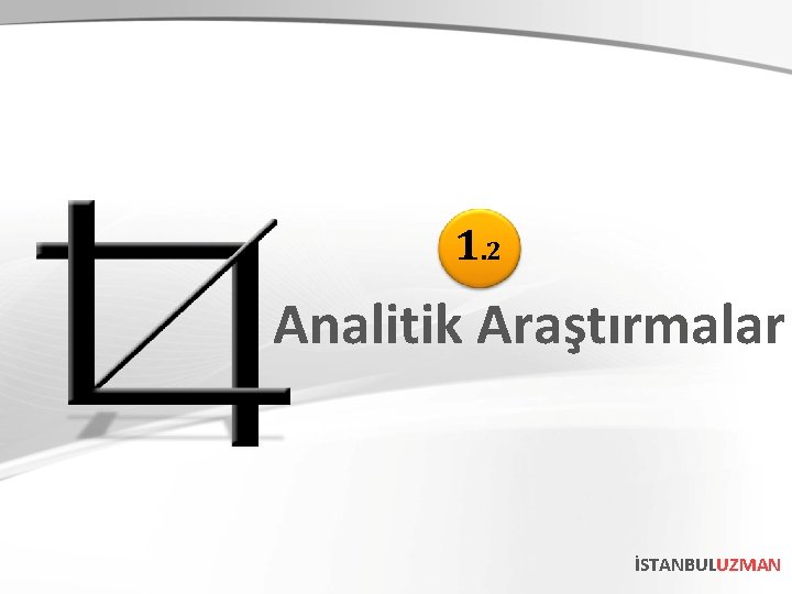 1. 2 Analitik Araştırmalar İSTANBULUZMAN 