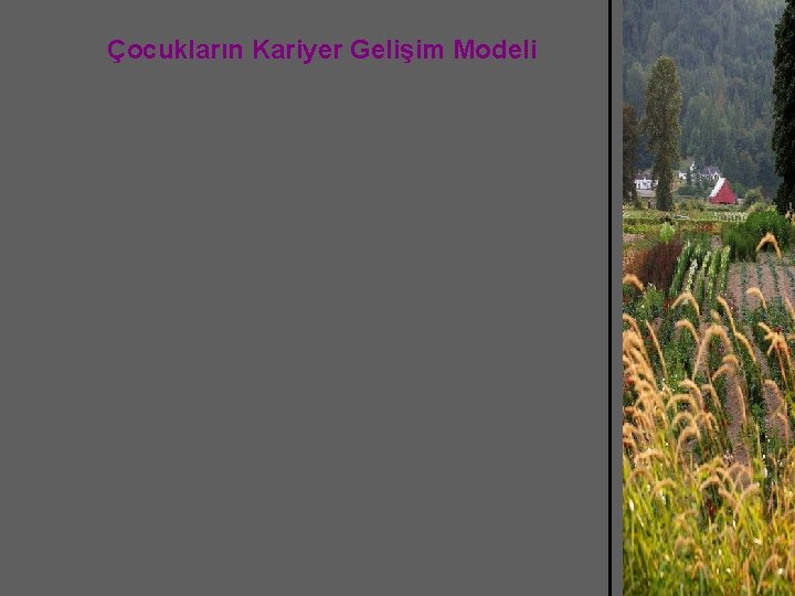 Çocukların Kariyer Gelişim Modeli 