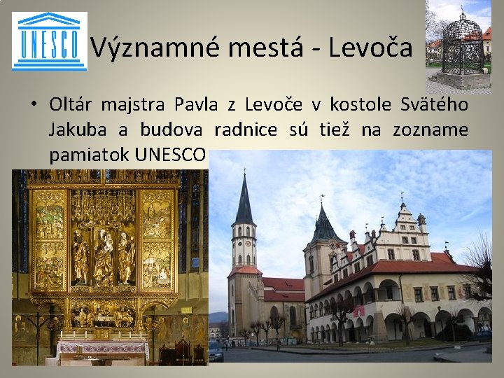 Významné mestá - Levoča • Oltár majstra Pavla z Levoče v kostole Svätého Jakuba