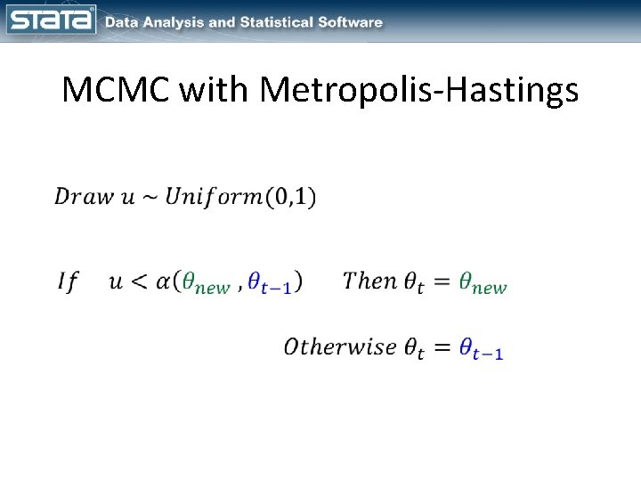 MCMC with Metropolis-Hastings 