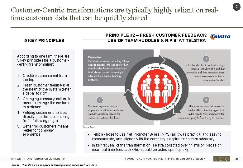 Customer-Centric transformations are typically highly reliant on realtime customer data that can be quickly