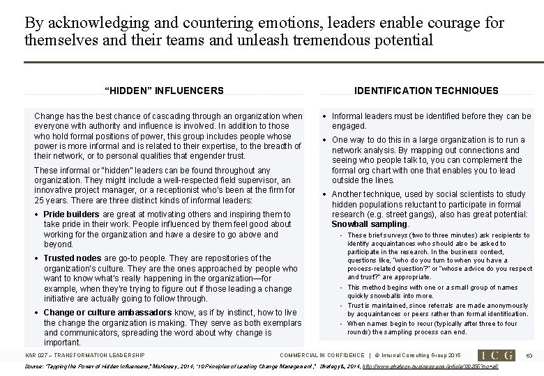 By acknowledging and countering emotions, leaders enable courage for themselves and their teams and