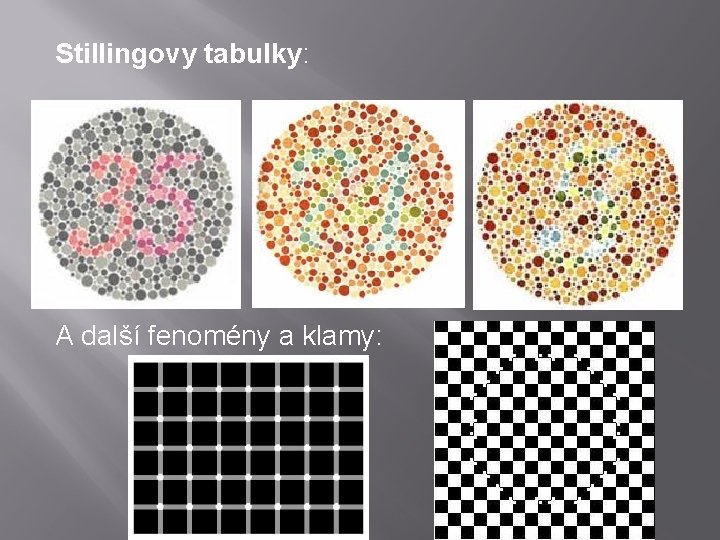 Stillingovy tabulky: A další fenomény a klamy: 