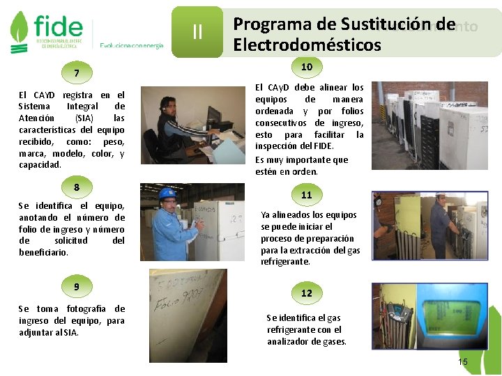 II 7 El CAYD registra en el Sistema Integral de Atención (SIA) las características