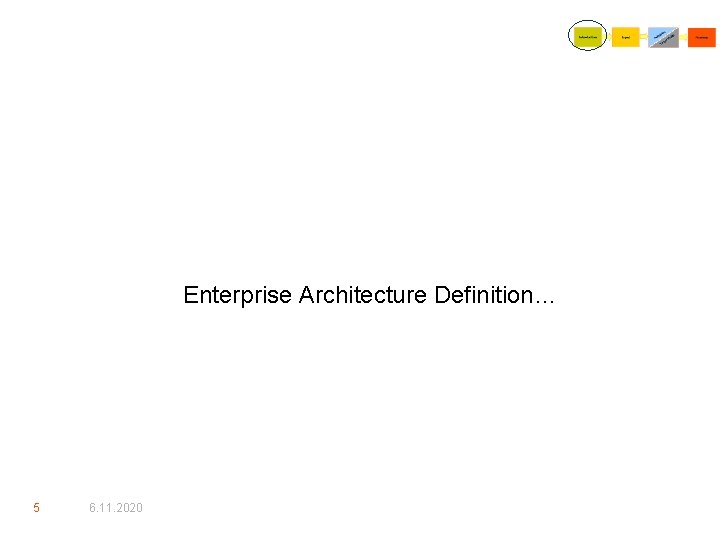 Enterprise Architecture Definition… 5 6. 11. 2020 