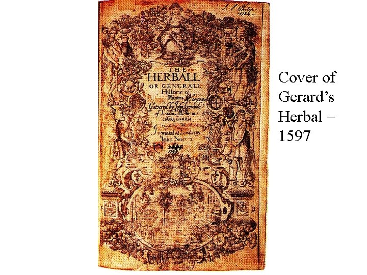 Cover of Gerard’s Herbal – 1597 