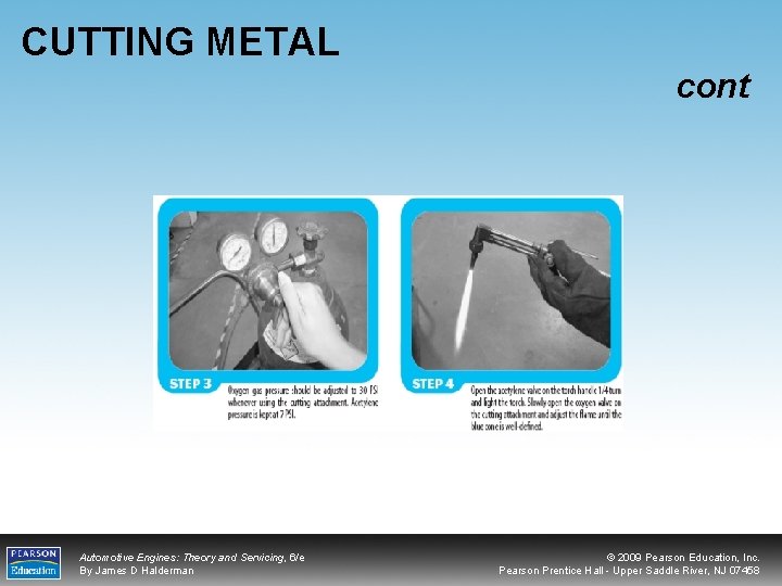 CUTTING METAL cont Automotive Engines: Theory and Servicing, 6/e By James D Halderman ©