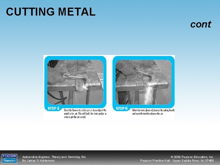 CUTTING METAL cont Automotive Engines: Theory and Servicing, 6/e By James D Halderman ©