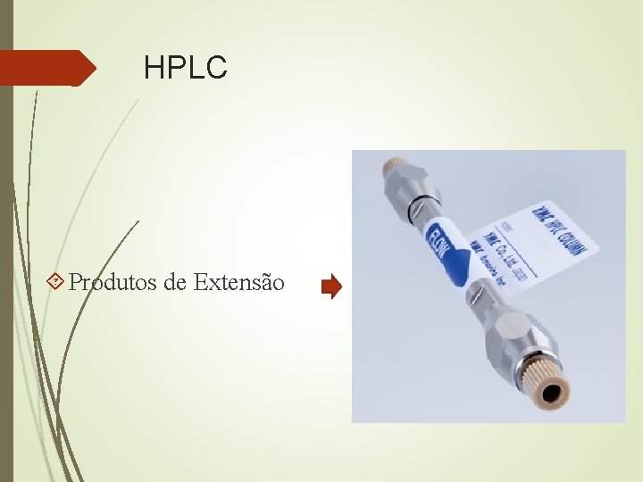 HPLC Produtos de Extensão 