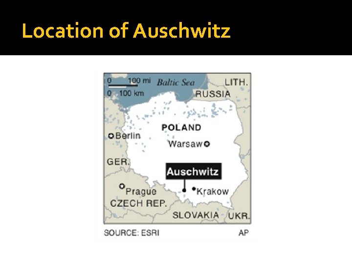 Location of Auschwitz 