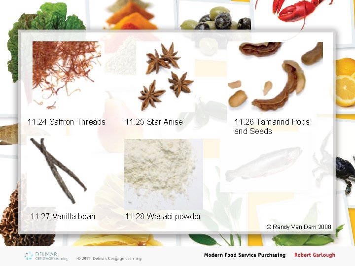 11. 24 Saffron Threads 11. 27 Vanilla bean 11. 25 Star Anise 11. 26