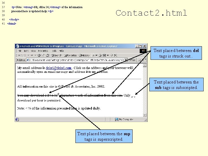 36 37 <p>Note: <strong>< &frac 14; </strong> of the information 38 presented here is