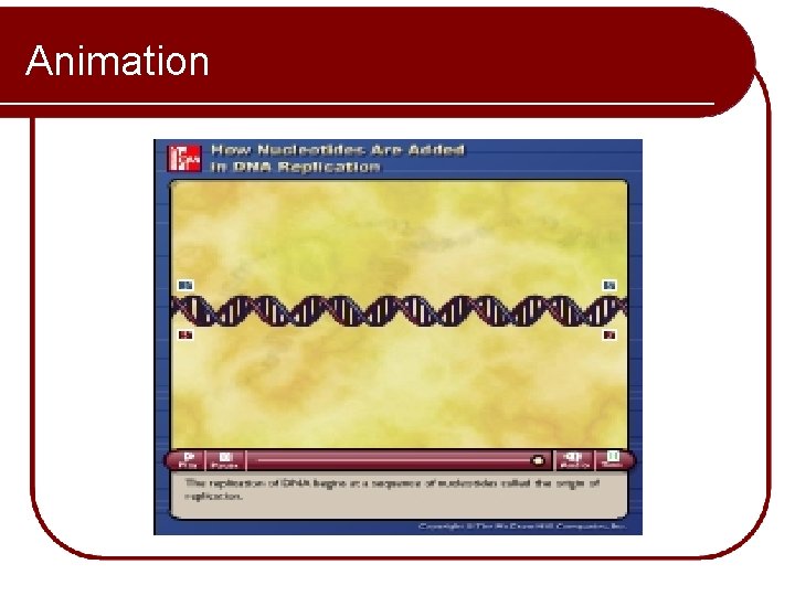 Animation Please note that due to differing operating systems, some animations will not appear