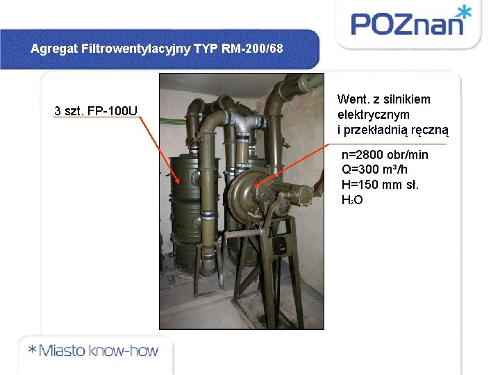 Agregat Filtrowentylacyjny TYP RM-200/68 3 szt. FP-100 U Went. z silnikiem elektrycznym i przekładnią Agregat Filtrowentylacyjny TYP RM-200/68 3 szt. FP-100 U Went. z silnikiem elektrycznym i przekładnią