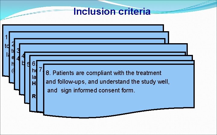 Inclusion criteria 1. NSCLC patients who are pathologically determined 2. Clinical will be classified