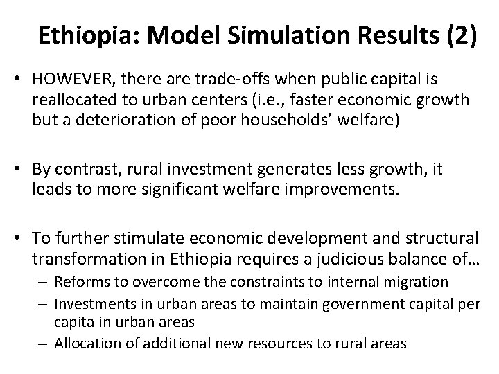 Economic Growth Urbanization and Poverty Reduction in Ethiopia