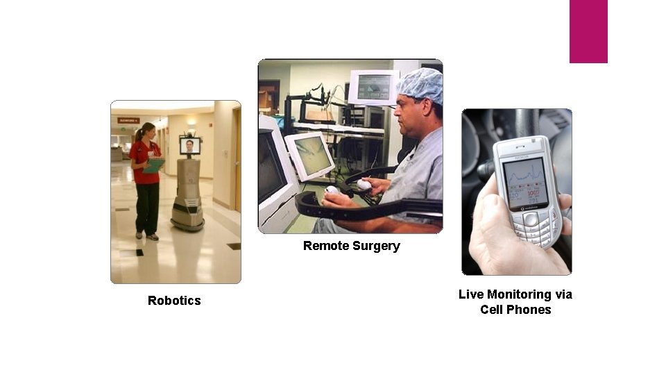 Remote Surgery Robotics Live Monitoring via Cell Phones 