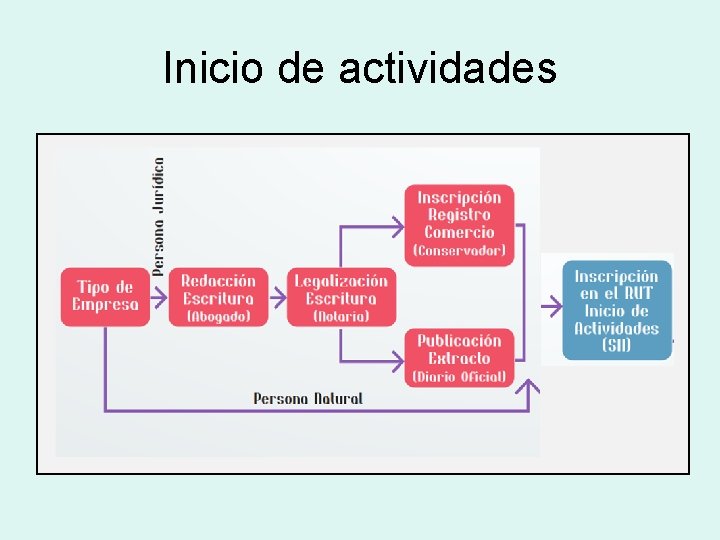 Inicio de actividades 