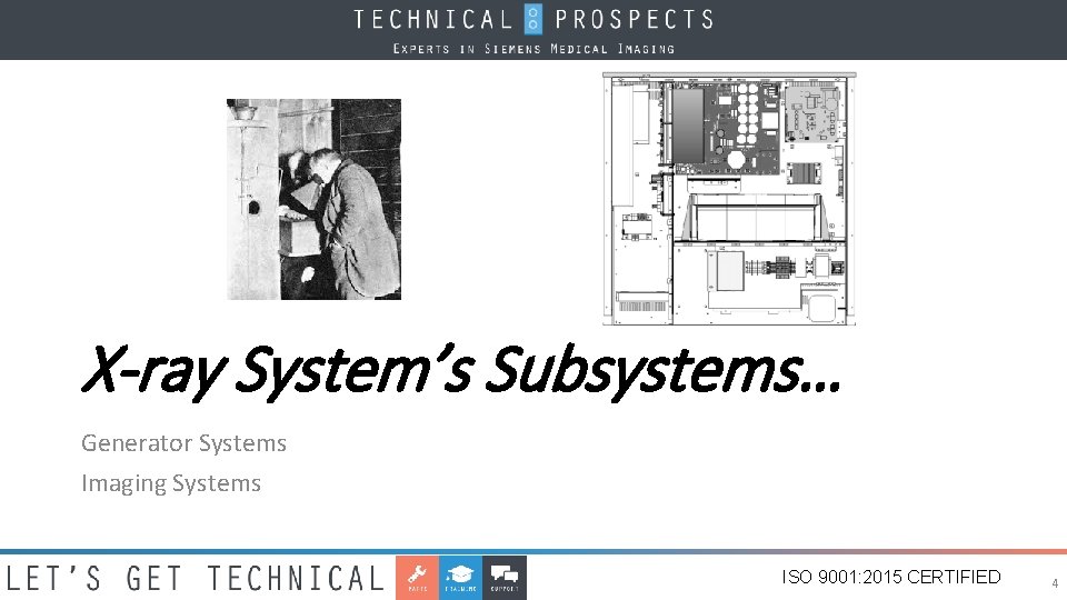 X-ray System’s Subsystems… Generator Systems Imaging Systems ISO 9001: 2015 CERTIFIED 4 