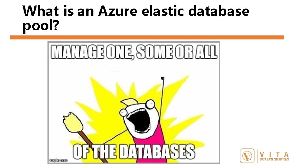 What is an Azure elastic database pool? 