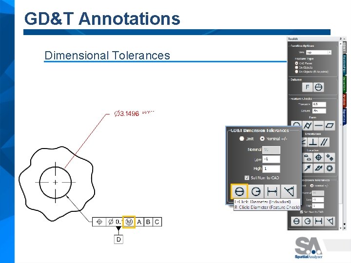 GD&T Annotations Dimensional Tolerances 