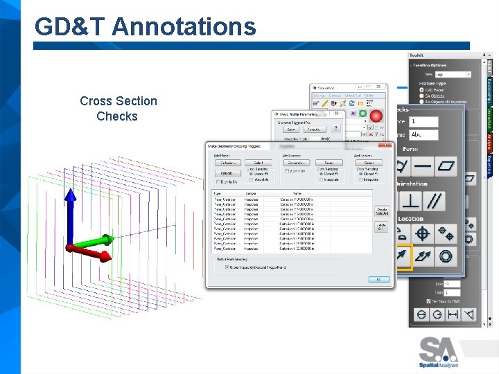 GD&T Annotations Cross Section Checks 