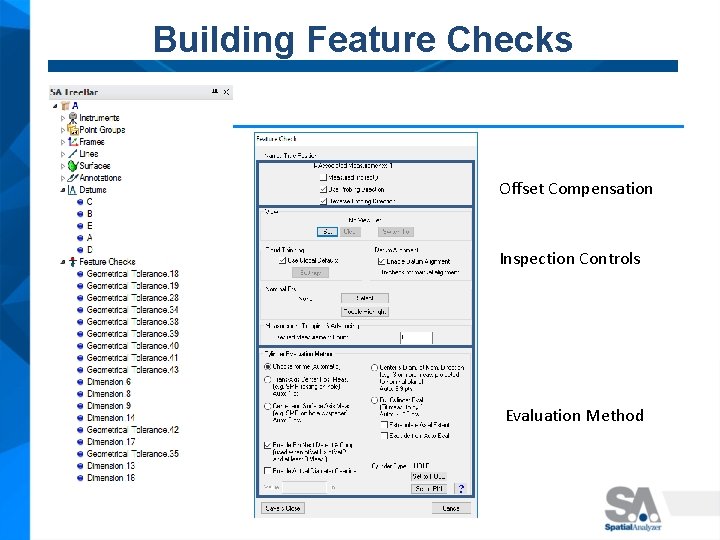 Building Feature Checks Offset Compensation Inspection Controls Evaluation Method 