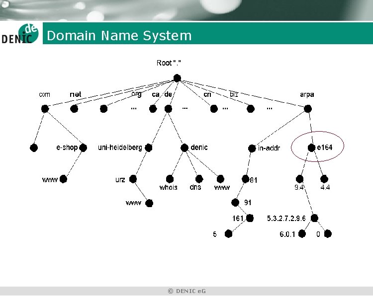 Domain Name System © DENIC e. G 