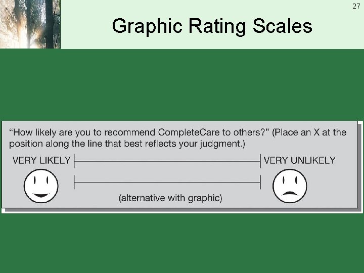 27 Graphic Rating Scales 