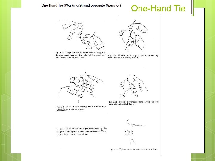 One-Hand Tie 