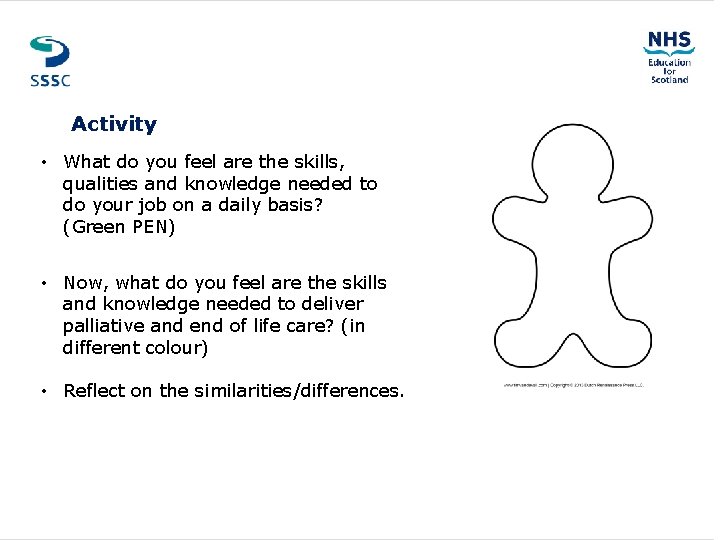 MAIN HEADER GOES HERE Activity • What do you feel are the skills, qualities