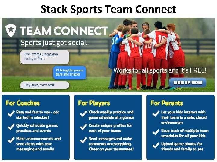 Stack Sports Team Connect 