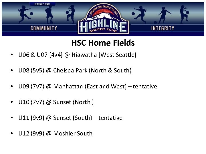 HSC Home Fields • U 06 & U 07 (4 v 4) @ Hiawatha