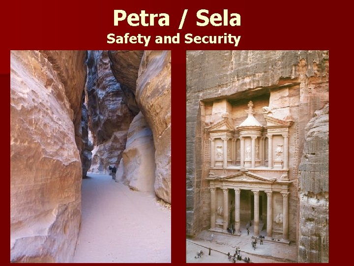Petra / Sela Safety and Security 