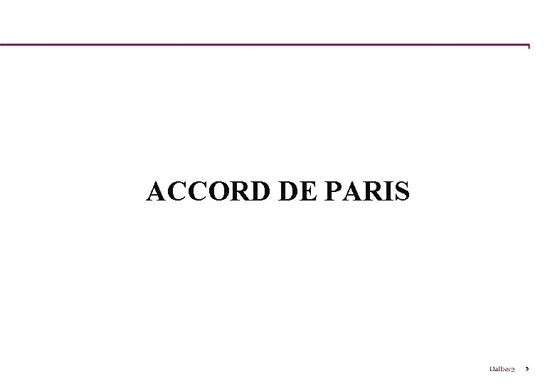 ACCORD DE PARIS 5 