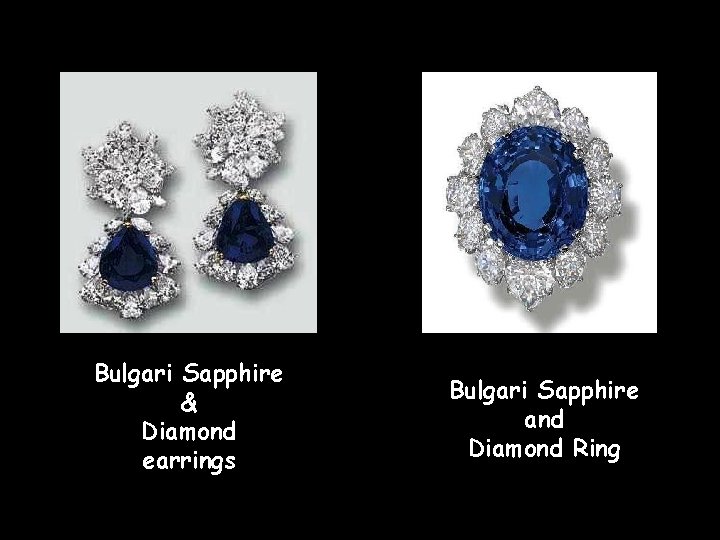 Bulgari Sapphire & Diamond earrings Bulgari Sapphire and Diamond Ring 
