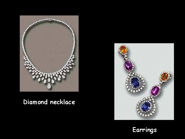 Diamond necklace Earrings 
