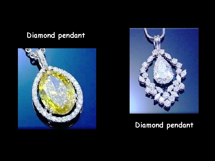 Diamond pendant 