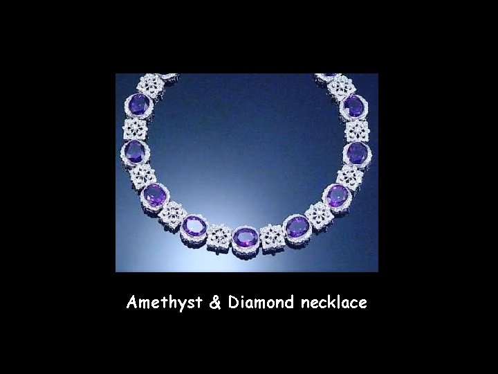 Amethyst & Diamond necklace 