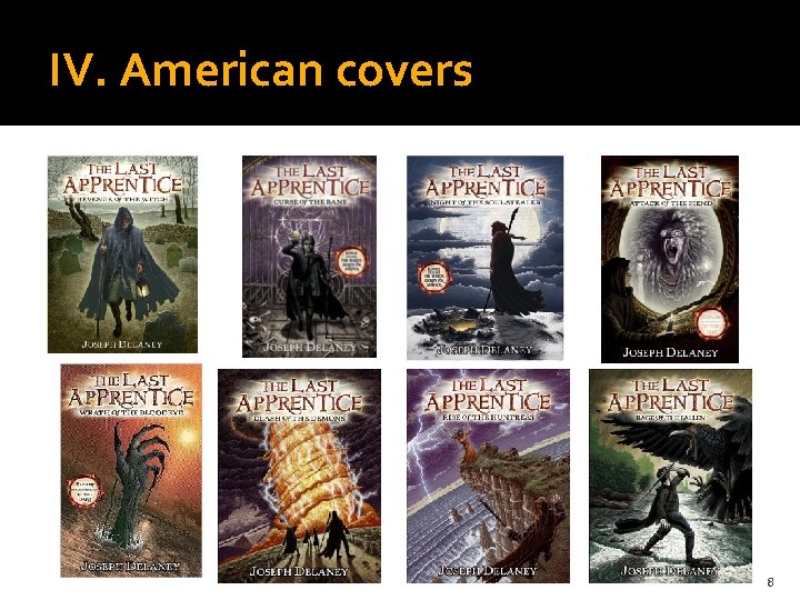 IV. American covers 8 