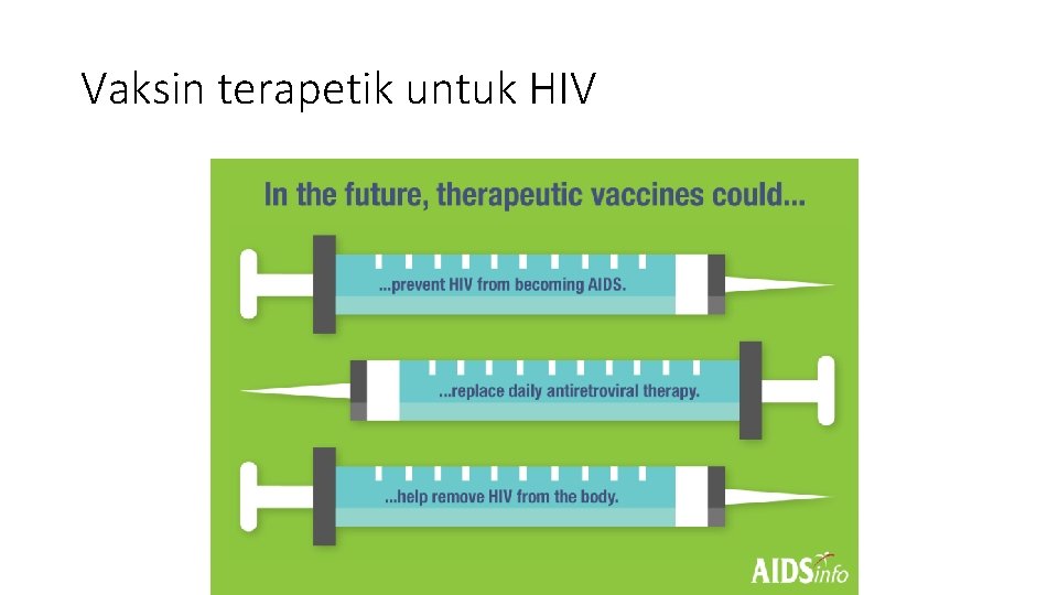 Vaksin terapetik untuk HIV 