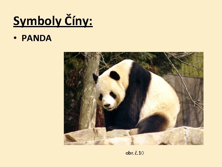 Symboly Číny: • PANDA obr. č. 10 