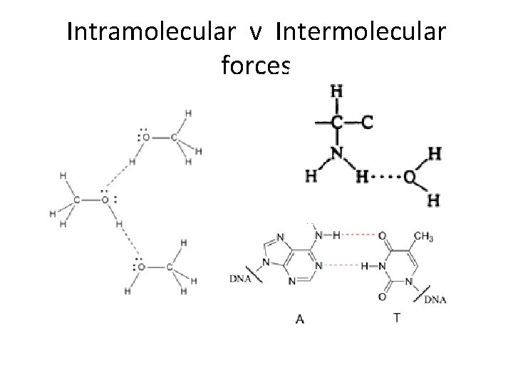 Intramolecular v Intermolecular forces 