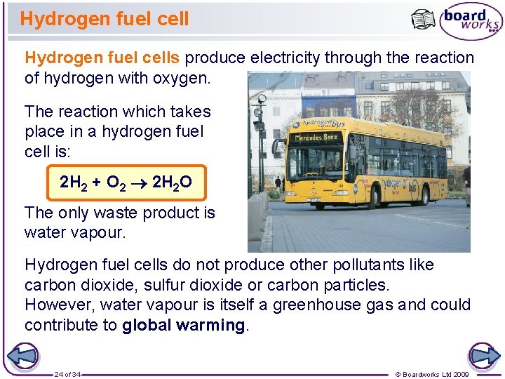 Hydrogen fuel cells produce electricity through the reaction of hydrogen with oxygen. The reaction