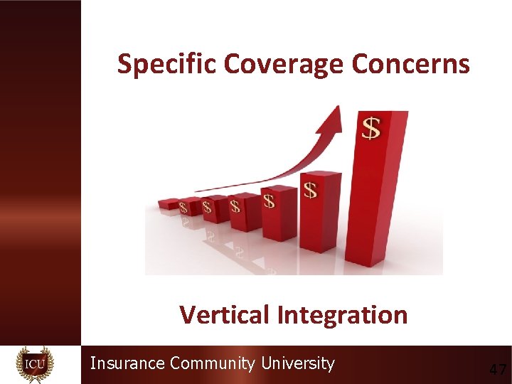 Specific Coverage Concerns Vertical Integration Insurance Community University 47 