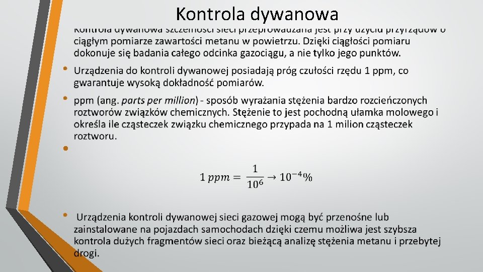 Kontrola dywanowa • 