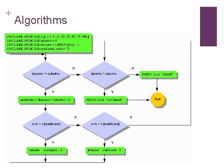 + Algorithms 