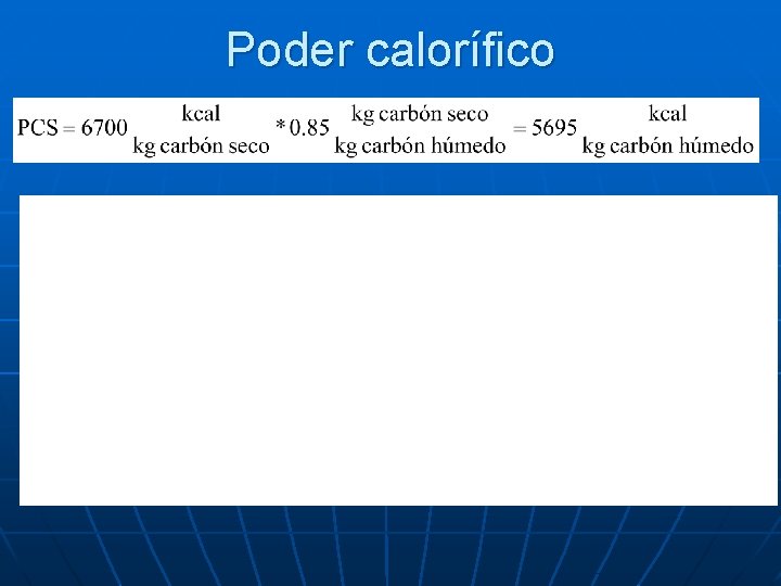 Poder calorífico 