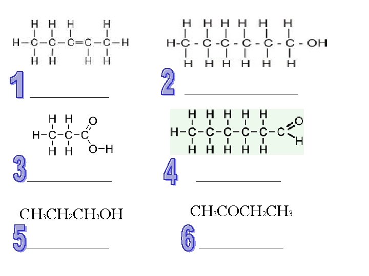 CH 3 CH 2 OH CH 3 COCH 2 CH 3 CH 3 CH 2 OH CH 3 COCH 2 CH 3