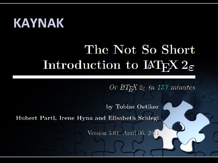 KAYNAK 